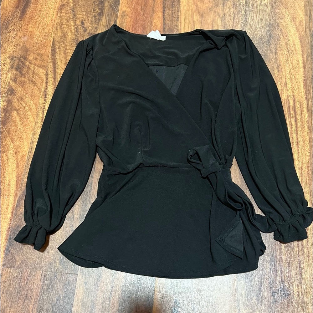 Black wrap top